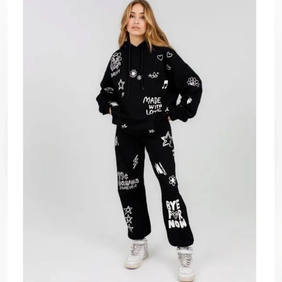 Mayfair x @iscreamcolour Bye For Now Midnight Sweatpants - Picture 1 of 6